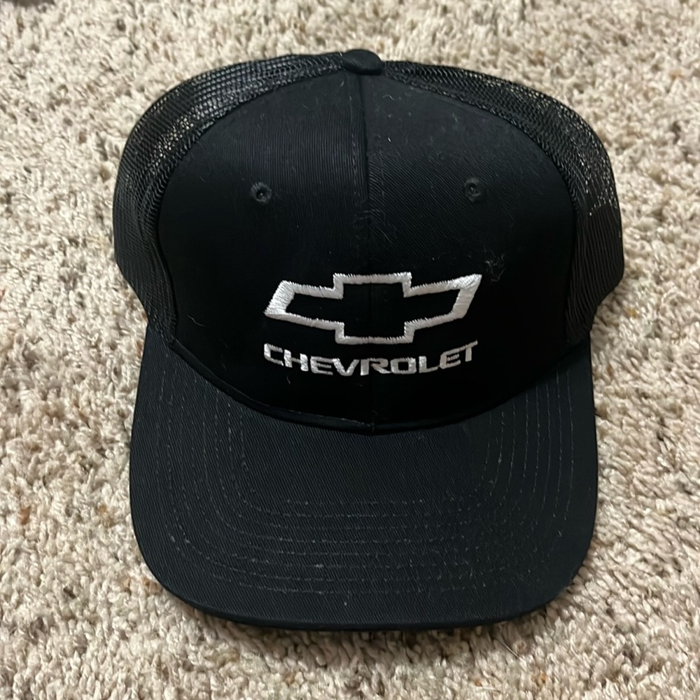 Port Authority Chevrolet Trucker Black Cap